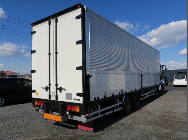 三菱ふそう　スーパーグレート　4軸　低床　アルミウイング　エアサス