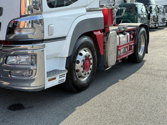 スーパーグレート：ハイルーフ：トレーラーヘッド：メッキ多数：アルミホイール：7速MT