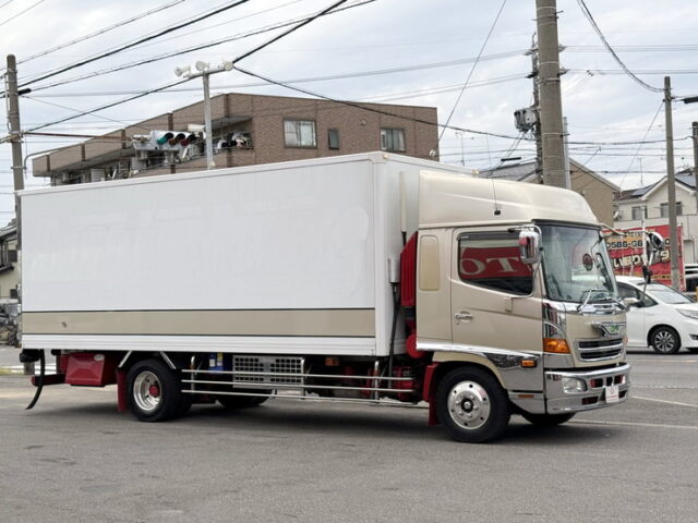 日野：レンジャープロ：ハイルーフ：冷凍バン：左観音扉：キーストン床：エアサス