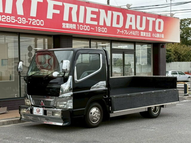 キャンター：平ボデー：前出しバンパー：ステンレスサイドバンパー：マニュアル