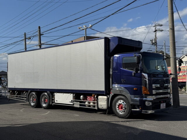 日野：プロフィア：冷凍バン：メッキ多数：サブエンジン：ジョロ4キーストン