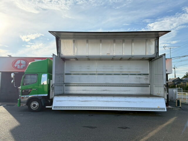 日野：17レンジャー：ハイルーフ：ウィング：6200ワイド：格納ゲート：エアサス