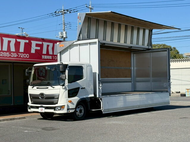 日野：17レンジャー：ウィング：6200ワイド：エアサス：格納ゲート