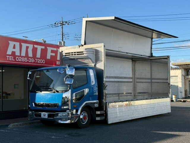 ふそう：ファイター：冷凍ウィング：架装多数：6700ワイド：板バネ：ハイグレード