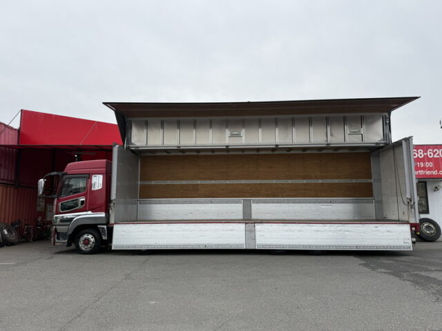 スーパーグレート：ハイルーフ：ウィング：メッキ多数：アルミホイール：格納ゲート