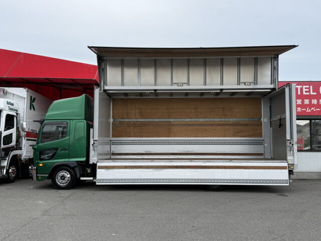 日野：17レンジャー：ハイルーフ：ウィング：6200ワイド：エアサス：跳上ゲート