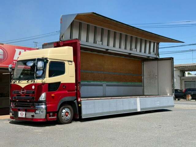 日野：プロフィア：ハイルーフ：ウィング：木床：プロシフト：総輪エアサス
