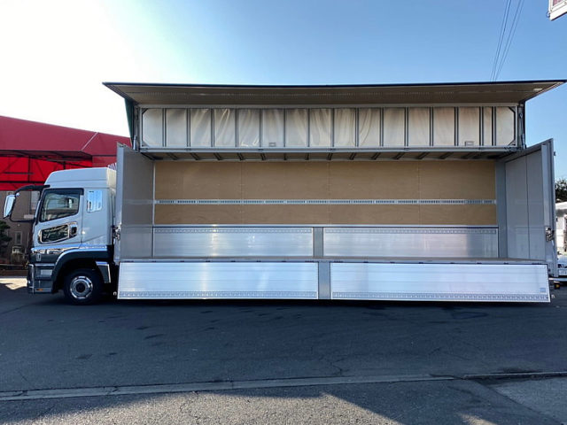 【660】R2　登録済未使用車　17スーパーグレート　ウィング　サイドバンパーステンレス