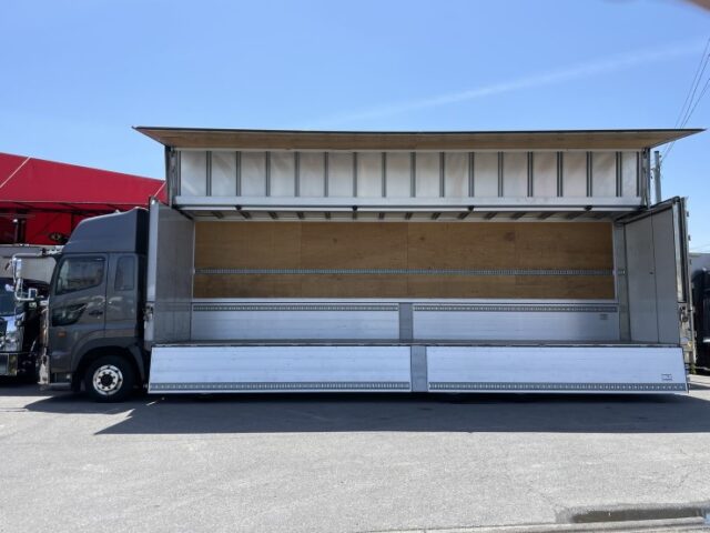 日野プロフィア　アルミウィング　融雪仕様　門工ステンレス