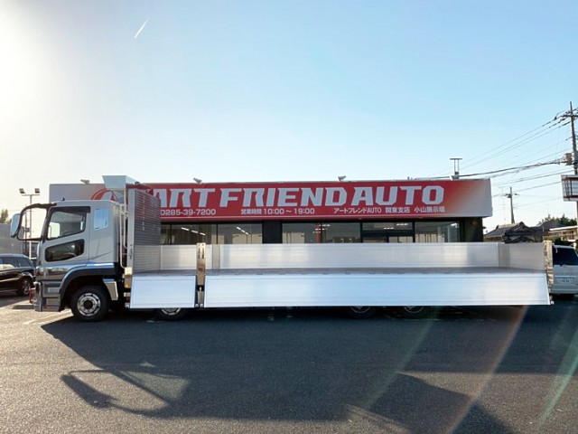 【528】ふそう　スーパーグレート　平ボデーアルミB　4軸低床　登録済未使用車