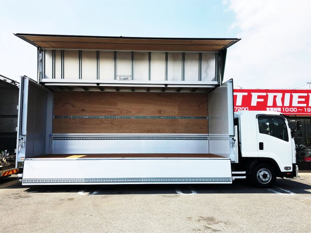 【398】いすゞ　フォワード　ウィング　エアサス　6200フルワイド　ゲート付