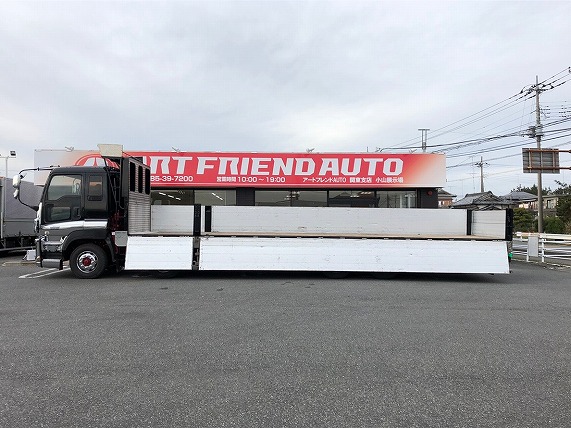 【315】いすゞギガ　低床　アルミブロック　平ボデー　リヤエアサス