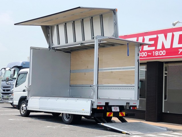 【466】三菱ふそうキャンター　アルミウイング　跳上P/G　ワイドロング