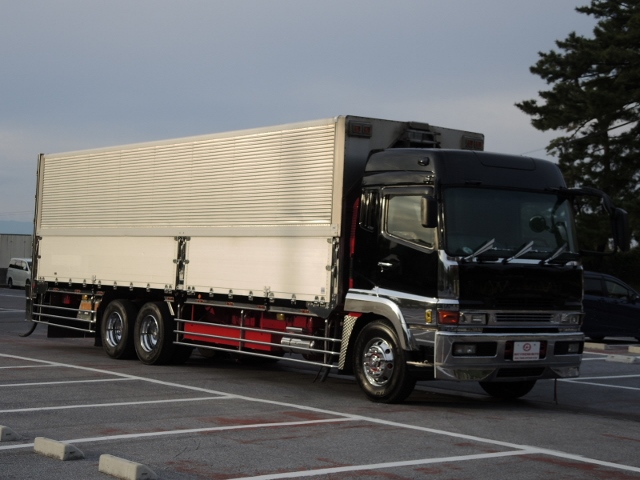 H15 三菱ふそう　スーパーグレード　ハイルーフ　アルミウィング　３軸中低床