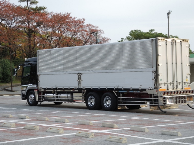 H15 三菱ふそう　スーパーグレード　ハイルーフ　アルミウィング　３軸中低床