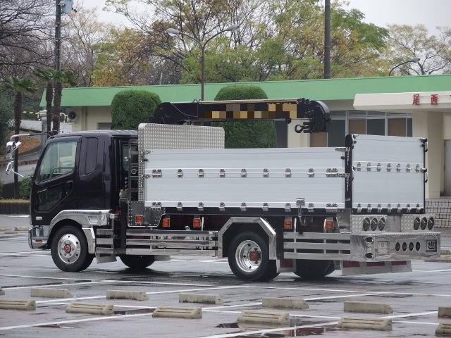 H19 三菱ふそう　ベストワンファイター　造り平ボデー　ユニック車