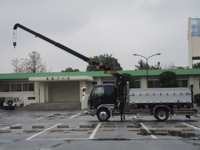 H19 三菱ふそう　ベストワンファイター　造り平ボデー　ユニック車