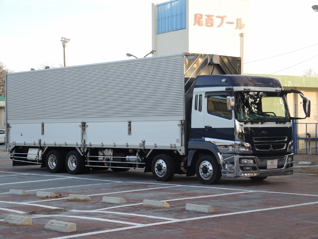 H20 三菱　スーパーグレート　アルミウィング　ハイルーフ　４軸低床