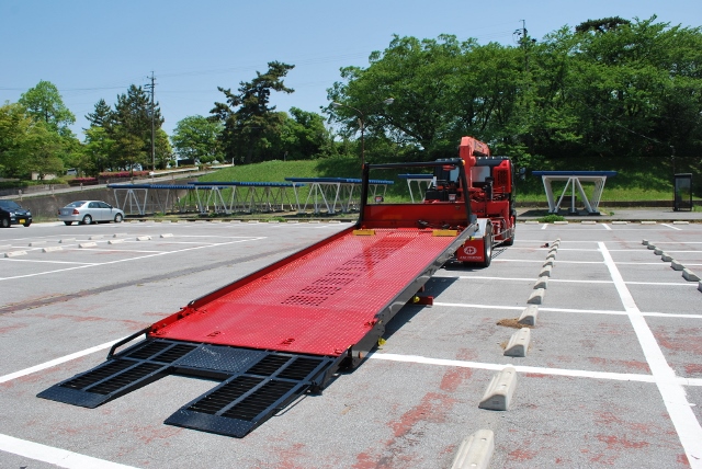 【110】H18　日野　レンジャープロ　４段ユニック付きセルフローダー