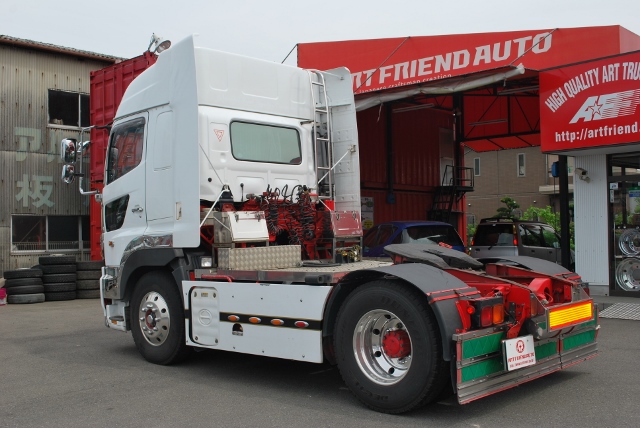 H18　日野　グランドプロフィア　トレーラーヘッド　　ハイルーフ　リアエアサス　海コン緩和