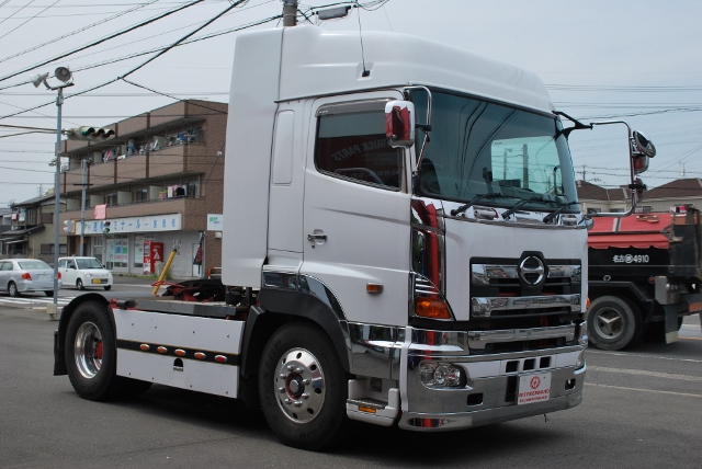 H18　日野　グランドプロフィア　トレーラーヘッド　　ハイルーフ　リアエアサス　海コン緩和