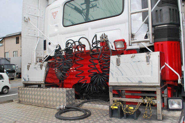 H18　日野　グランドプロフィア　トレーラーヘッド　　ハイルーフ　リアエアサス　海コン緩和