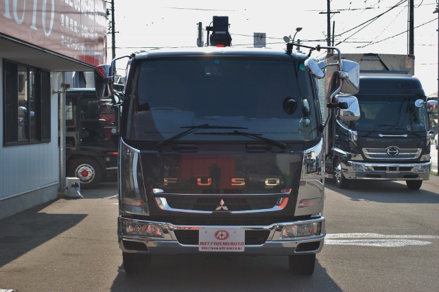 【250】三菱ふそうファイター　増トン　平ボデー　クレーン付