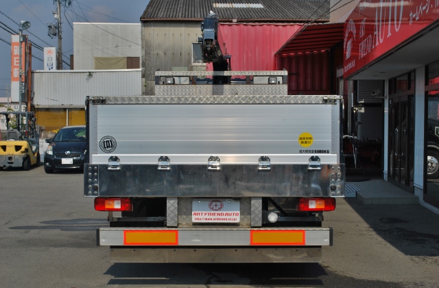 【250】三菱ふそうファイター　増トン　平ボデー　クレーン付