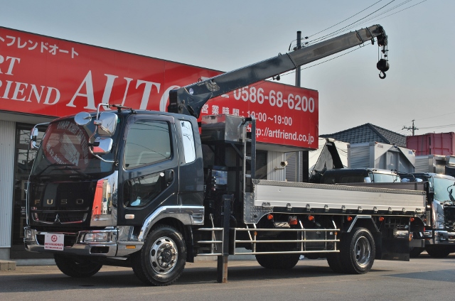 【250】三菱ふそうファイター　増トン　平ボデー　クレーン付