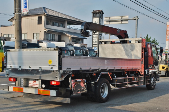 【250】三菱ふそうファイター　増トン　平ボデー　クレーン付