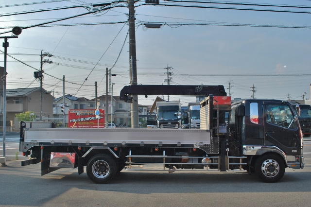 【250】三菱ふそうファイター　増トン　平ボデー　クレーン付