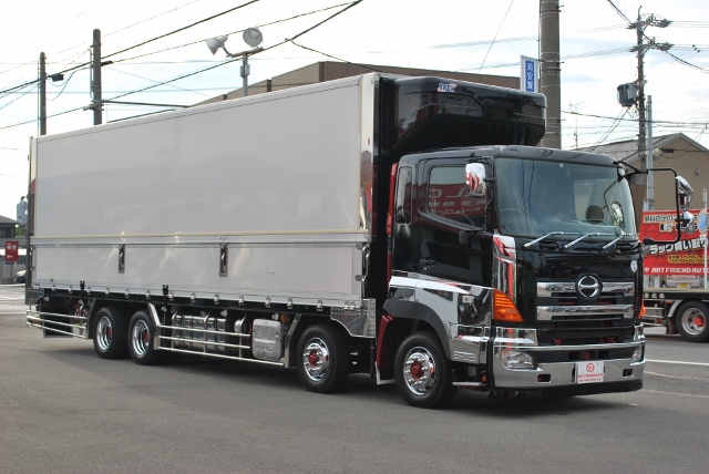 【251】日野　グランドプロフィア　低床　冷凍ウイング　カスタム多数　ジョロダー4列