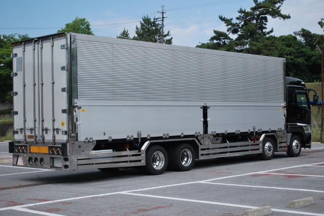 Ｈ１６　三菱　スーパーグレート　アルミｳｨﾝｸﾞ　ハイルーフ　総輪エアサス　低床