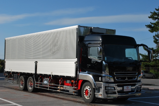 H23 三菱ふそう　スーパーグレート　中低床アルミウイング