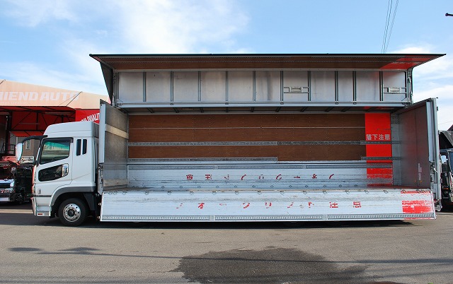 【227】三菱ふそうスーパーグレート　低床　アルミウイング　ハイルーフ　格納ゲート