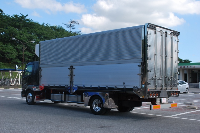 Ｈ２２　三菱　ベストワンファイター　冷凍ウィング　セミワイド　造りボデー　１ｍアオリ