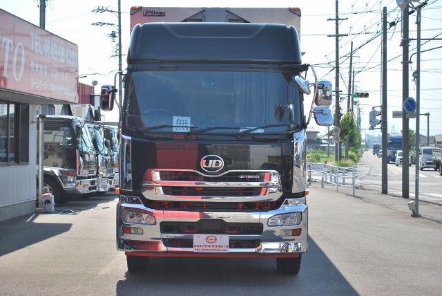 【26】H27　UDトラックス　クオン　中低床アルミウイング　ハイルーフ