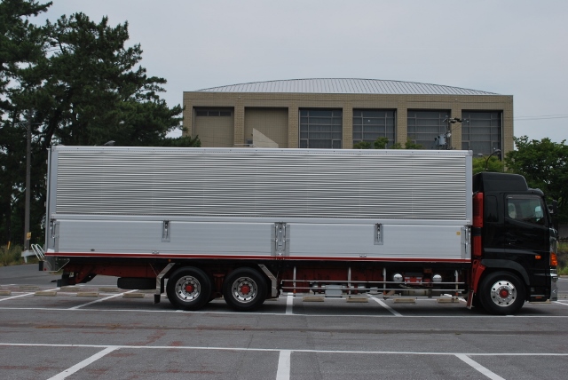 【118】H16 グランドプロフィア　ハイルーフ　３軸中低床　アルミウイング