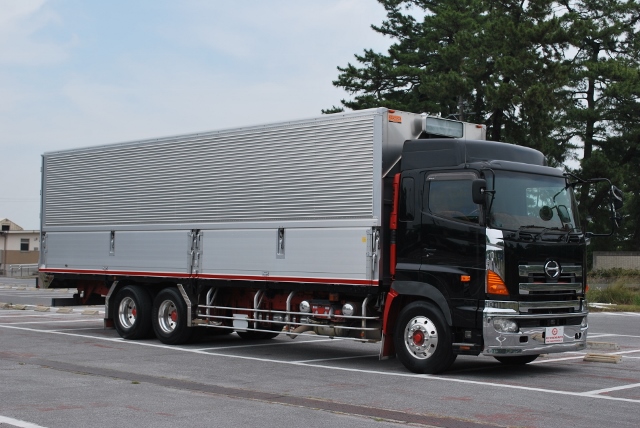 【118】H16 グランドプロフィア　ハイルーフ　３軸中低床　アルミウイング