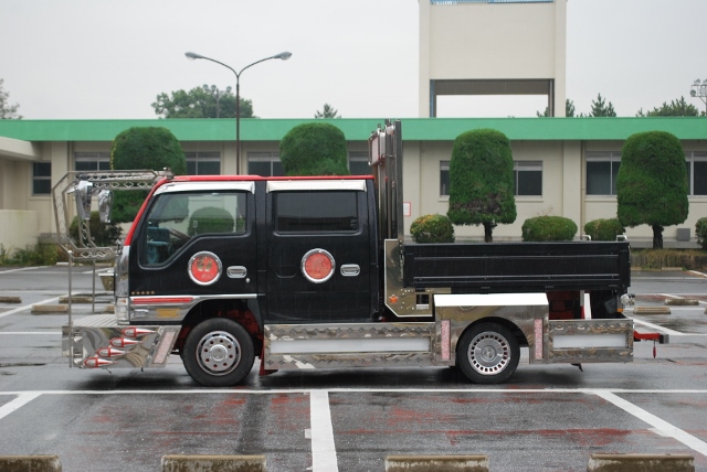 Ｈ12　いすゞ　エルフ　Ｗキャブ　ステンレスパーツカスタム多数