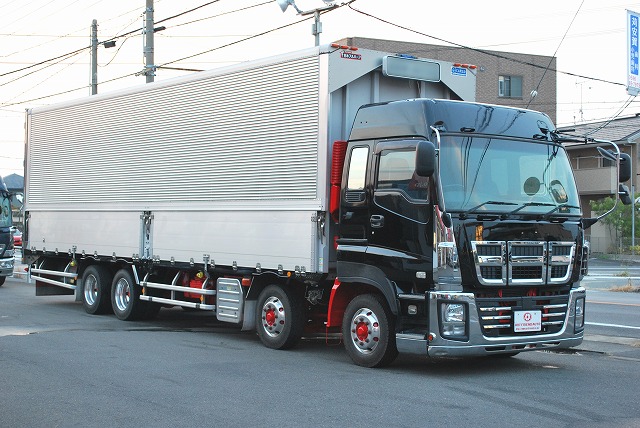 【214】いすゞ　ギガ　低床　アルミウイング　ハイルーフ　リヤエアサス