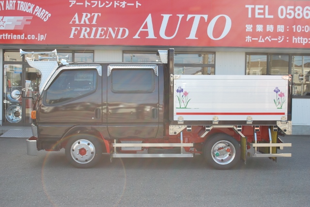 【59】H14　三菱ふそう　キャンター　Wキャブ　平ボディ