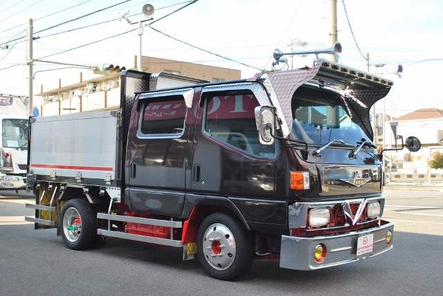 【59】H14　三菱ふそう　キャンター　Wキャブ　平ボディ