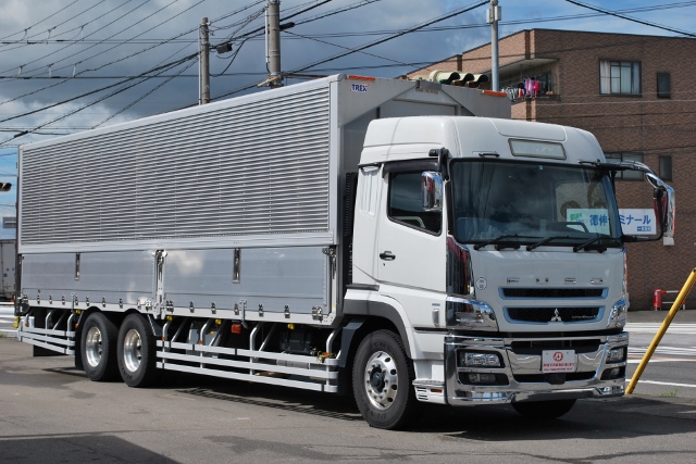 【270】三菱ふそうスーパーグレート　中低床　アルミウイング　ハイルーフ　総輪エアサス