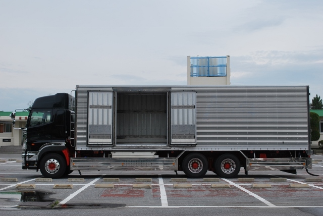 【110】Ｈ２７　グランドプロフィア　高床　冷凍アルミバン　総輪エアサス　ハイルーフ