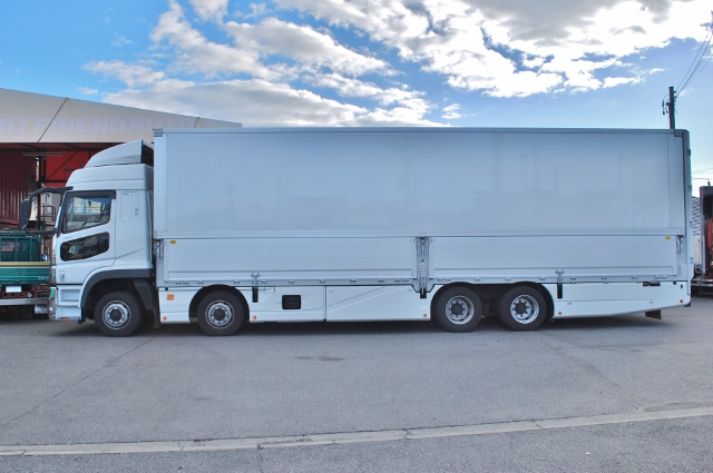 【307】三菱ふそうスーパーグレート　低床　パネルウイング　ハイルーフ　リヤエアサス