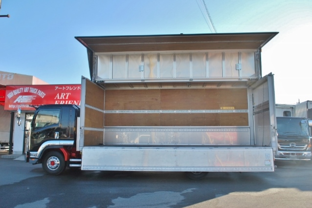 【181】いすゞフォワード　ワイド　アルミウイング　6200ボデー　フルゲート