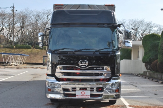 【186】UDトラックス　クオン　低床　アルミウイング　　ハイルーフ　リアエアサス