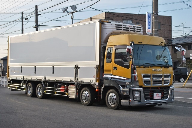 【322】いすゞギガ　低床　冷凍ウイング　ハイルーフ　総輪エアサス