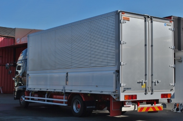 【195】日野レンジャープロ　ワイド　冷凍ウイング　ハイルーフ